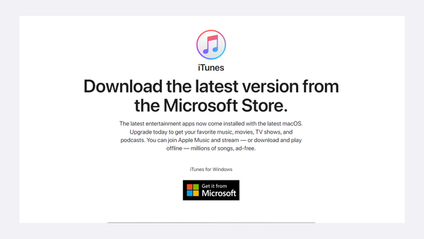 Người dùng truy cập vào trang web và tiến hành cài đặt iTunes cho máy tính